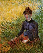 Woman Sitting in the Grass